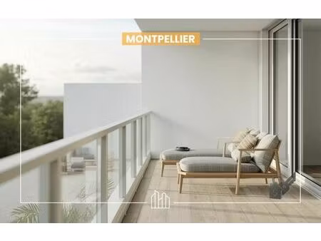 vente appartement neuf 3 pièces 71m2 montpellier - 363000 € - surface privée