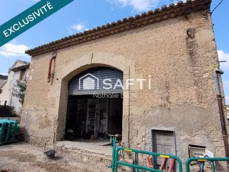 garage de 197 m² + etage  aménageable en appartements