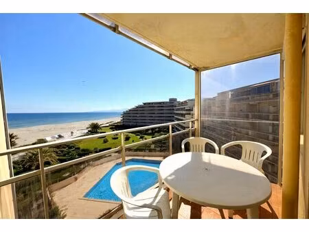 a vendre appartement vue mer canet en roussillon 2 pièce(s) 32.54 m2