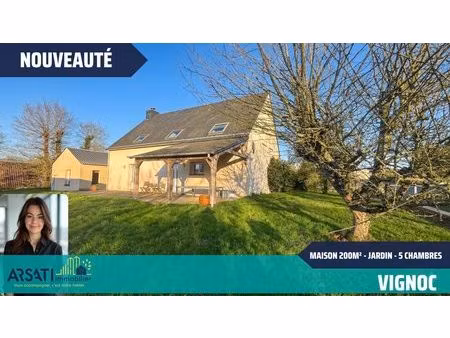 maison 7 pièces - 200 m2 - jardin ouest