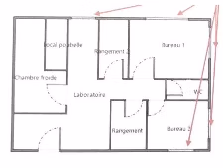 local commercial et maison