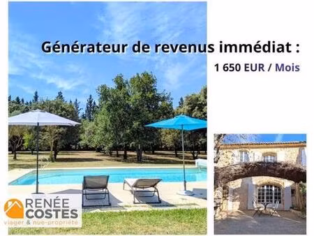 cession-bail à vie - f82-h82 ans - cavaillon (84300)