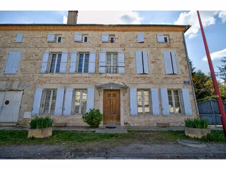 maison de ville de caractère en pierres de 326m2  7 chambres  double garage  extérieur ave