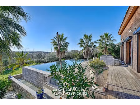 chaleureuse maison à ossature bois avec vue