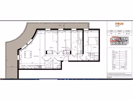 vente appartement 4 pièces 79 m² annemasse (74100)