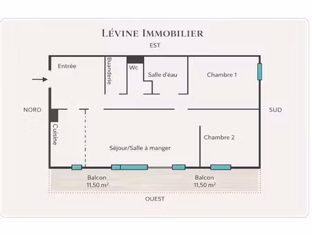 appartement - 3 pièces - 85m2