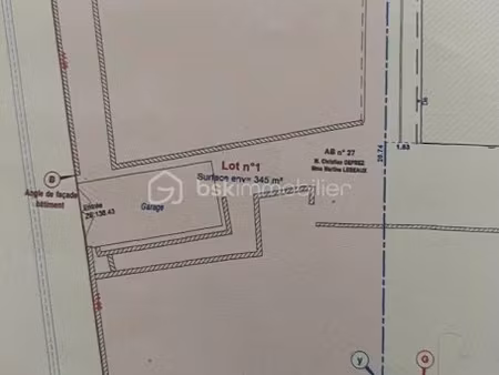 vente terrain 345 m² à saint-thierry (51220)  70 000 €