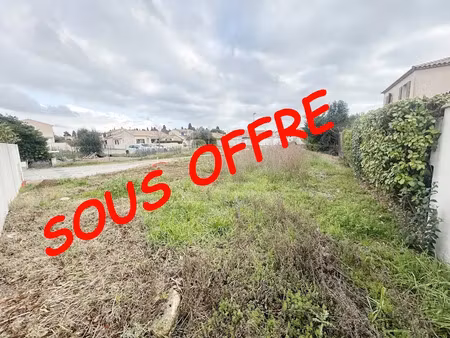 vente terrain 352 m² à meze (34140)  130 000 €