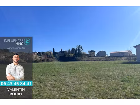 vente terrain 2340 m² à veyras (07000)  129 000 €