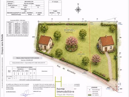 vente terrain à bouxwiller (67330)  133 830 €