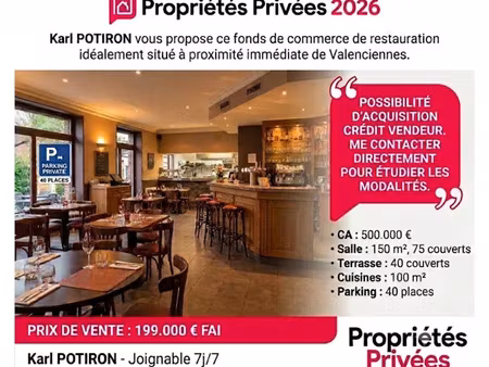 vente locaux professionnels 150 m² à prouvy (59121)  199 000 €
