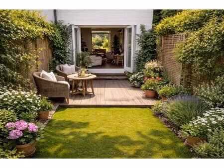 idéal premier achat  quartier prisé 2 p avec jardin et parking