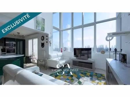 duplex 102 m² dernier étage  volumes et lumière