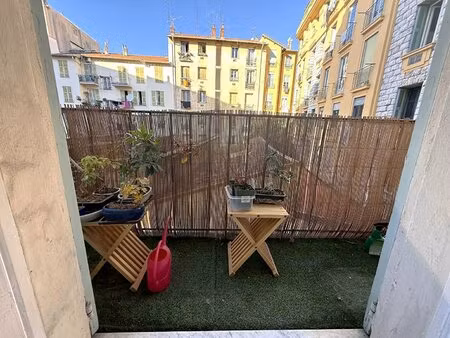 a vendre : nice/le port - appartement f1 28 m2  balcon
