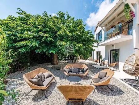 cannes - rare : villa de caractère + terrain constructible permis accordé près des...