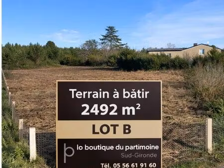 terrain 2492 m² gans