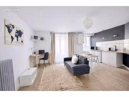 studio meublé 27m² belfort – lumineux + bureau – fibre – 350 cc