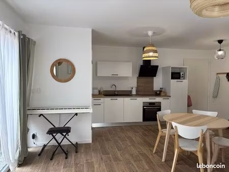appartement t2 neuf + terrasse / jardin à 2 km de la plages