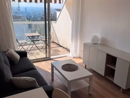 à louer – studio meublé 21 m² avec terrasse – quartier gare jouvenet (rouen)