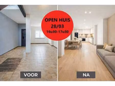 open huis zaterdag 28/03 van 16.30u tot 17.30u. ruime ene...