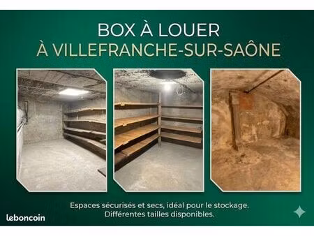 stockage / garde-meuble / cave / box / garage – villefranche sur saône (dès 45)