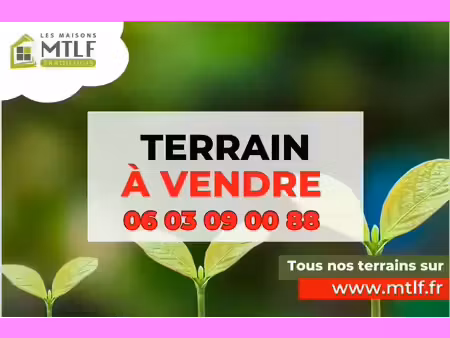 terrain constructible viabilisé à vendre