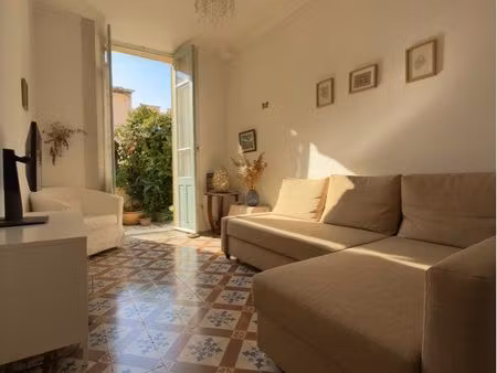 cannes broussailles – rez-de-jardin lumineux au calme  terrasse 17 m²  stationnement réser