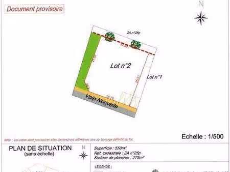 terrain constructible à vendre