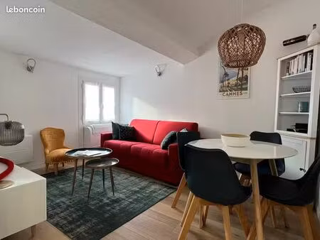 cannes le suquet - t2 rénové et meublé à louer à l'année