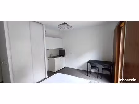 lyon 8ème loue studio meublé de 26m²+ jardin +garage+ chauffage