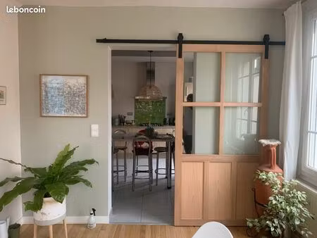 maison de ville / appartement atypique – 140 m² – 4 chambres – le mans  quartier mariette