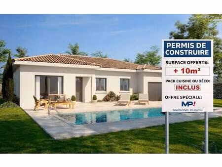 terrain avec maison neuve à vendre