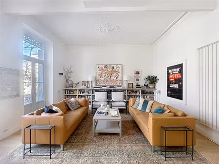 appartement haussmannien de 155 m2 de caractère et lumineux