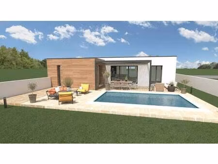 terrain avec maison neuve à vendre