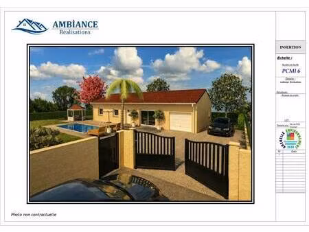 terrain avec maison neuve à vendre