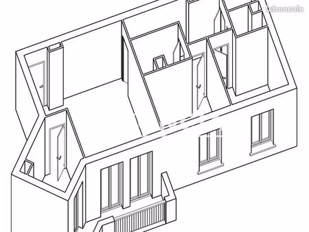 appartement 3 pièces 61 m²