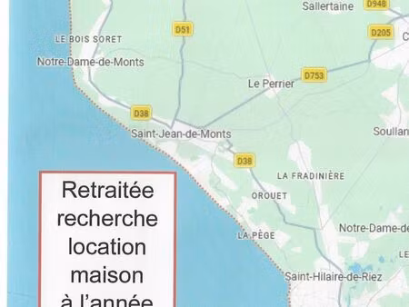 retraitée recherche maison location à l'année