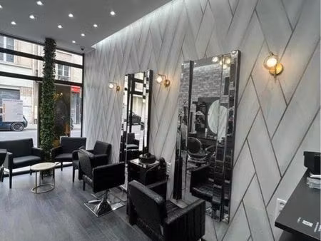 à céder - fonds de commerce salon de coiffure & barbier - emplacement premium paris 9e