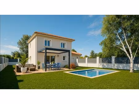 terrain avec maison neuve à vendre