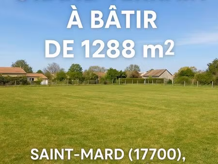 terrain à bâtir à vendre – saint-mard (17700)