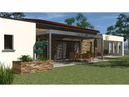 terrain avec maison neuve à vendre