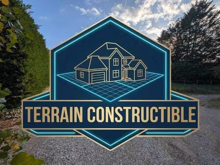 terrain constructible à vendre