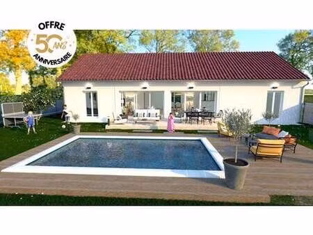 terrain avec maison neuve à vendre