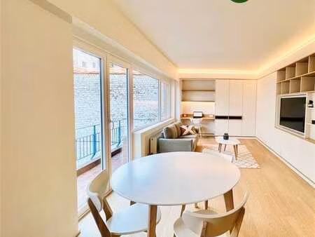 studio meublé et rénové terrasse