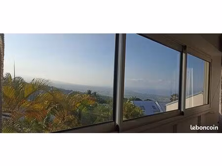 maison t4/5 étang-salé hauts – vue mer  jardin fruitier & piscine (résidence sécurisée)