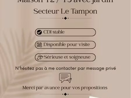 maison à louer - recherche