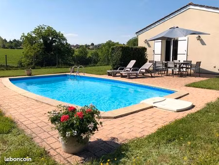 maison individuelle plain pied avec piscine