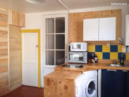 t2 avec jardin meublé tout équipé quartier victor hugo