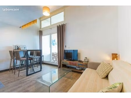 location appartement meublé proche plage - 38m² + varangue 14m²