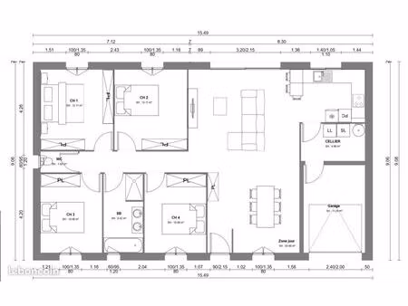 maison 5 pièces 108 m²
